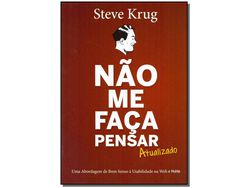 Livro Nao Me Faca Pensar Atualizado de Krug e Steve (Português)
