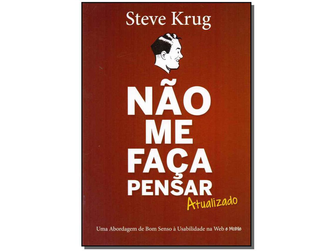 Livro Nao Me Faca Pensar Atualizado de Krug e Steve (Português)