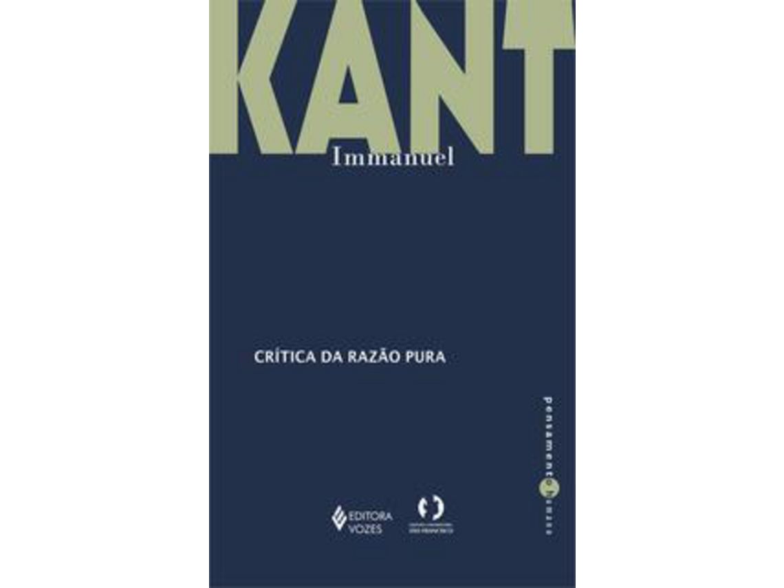 Livro Critica Da Razao Pura Vozes de Immanuel Kant (Português)
