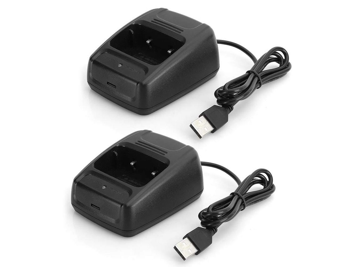 Base de Carregamento de 2 Unidades para Baofeng Bf666S/ Bf777S/ Bf888S/ Retevis H777/ R888S Plus