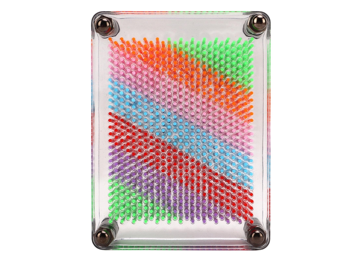Modelo de Impressão 3d de Mão e Rosto com Pinos em Acrílico Transparente Brinquedo Educativo para Crianças S/MARCA
