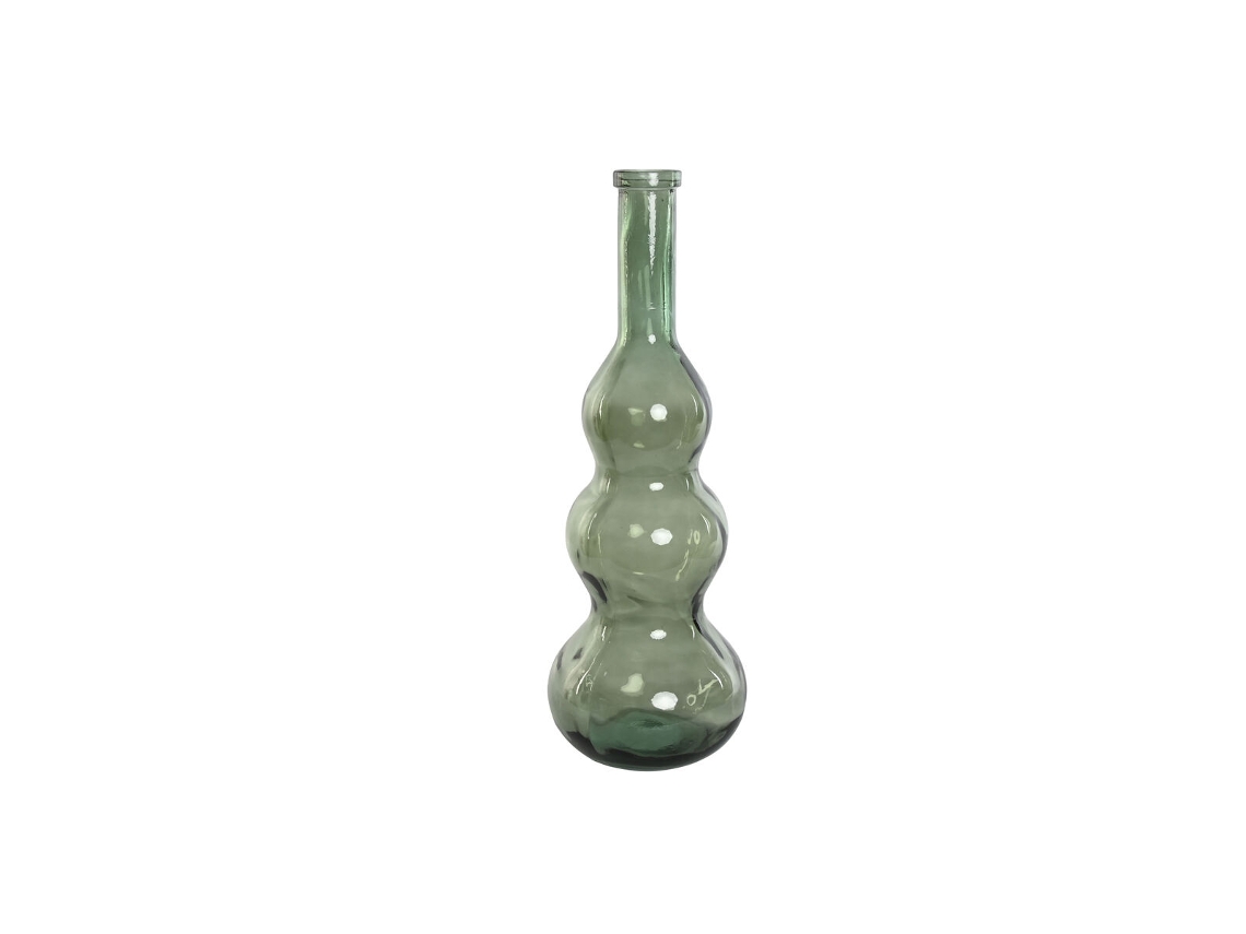 Vaso de vidro reciclado Home Esprit Green 26,5 x 26,5 x 75 cm