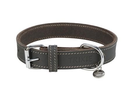 Coleira Rustic em Couro L-XL Trixie