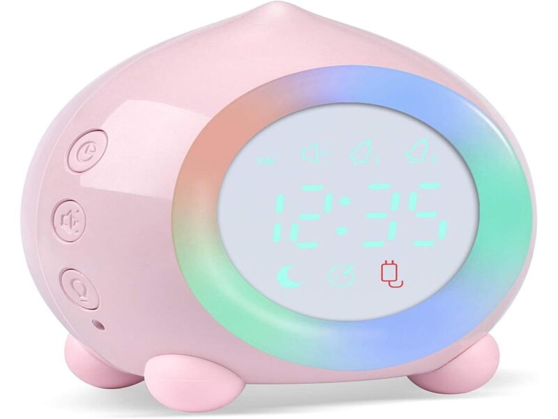 Despertador infantil Lurelia com sensor de toque, temporizador, RGB e luz brilhante para crianças.