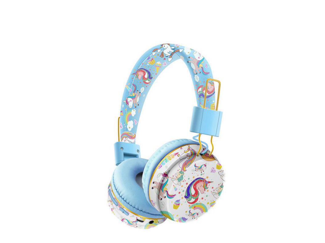 Auscultadores Ah Over Ear JL-EIGHT Bluetooth Azul