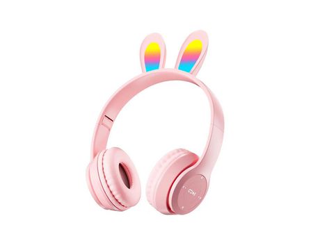 Auscultadores Over Ear JL-EIGHT Bluetooth Rosa