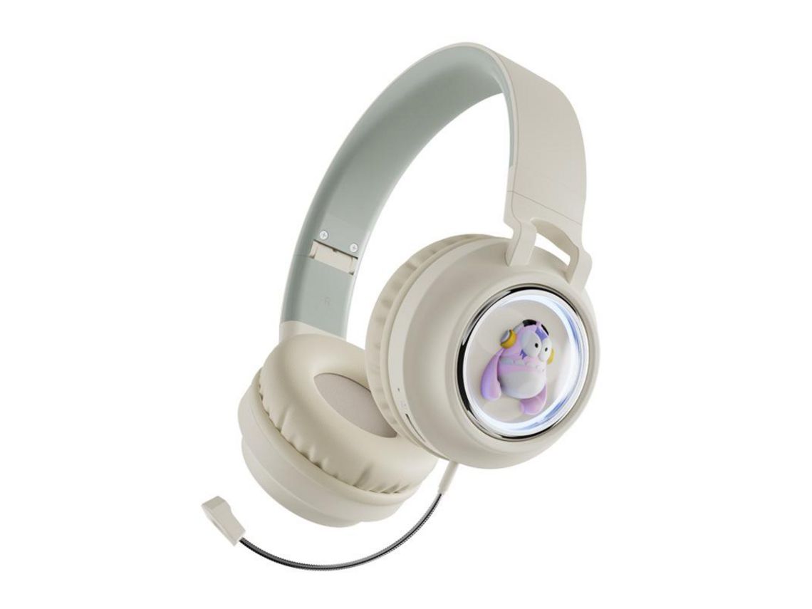Auscultadores Over Ear JL-EIGHT Bluetooth Branco