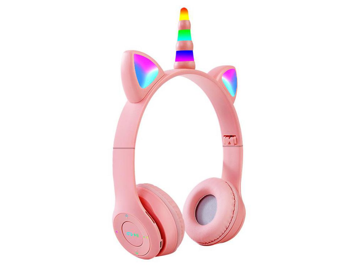 Auscultadores Bluetooth JLTRUM J47 (Over Ear - Rosa)