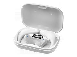 Auriculares Bluetooth True Wireless JLTRUM X6Pro (Over Ear - Microfone - Branco)