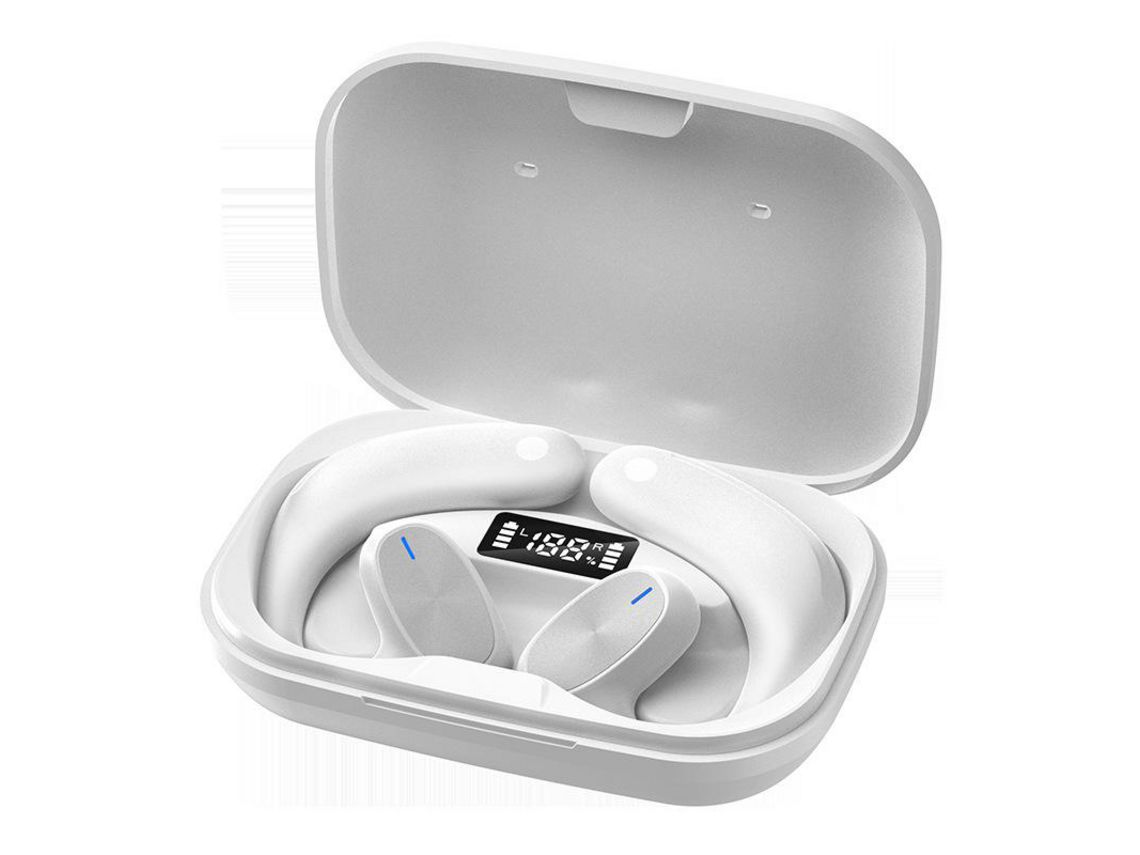 Auriculares Bluetooth True Wireless JLTRUM X6Pro (Over Ear - Microfone - Branco)