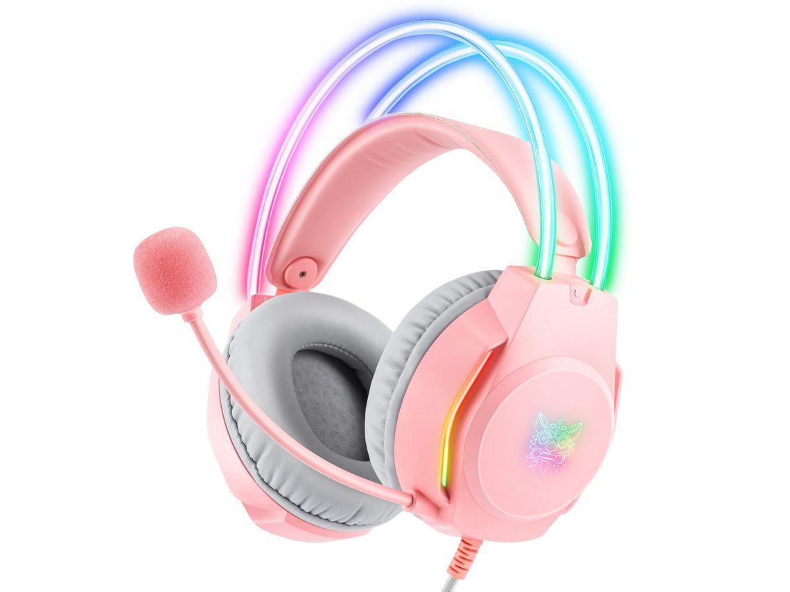 Auscultadores Over Ear JL-EIGHT Bluetooth Rosa