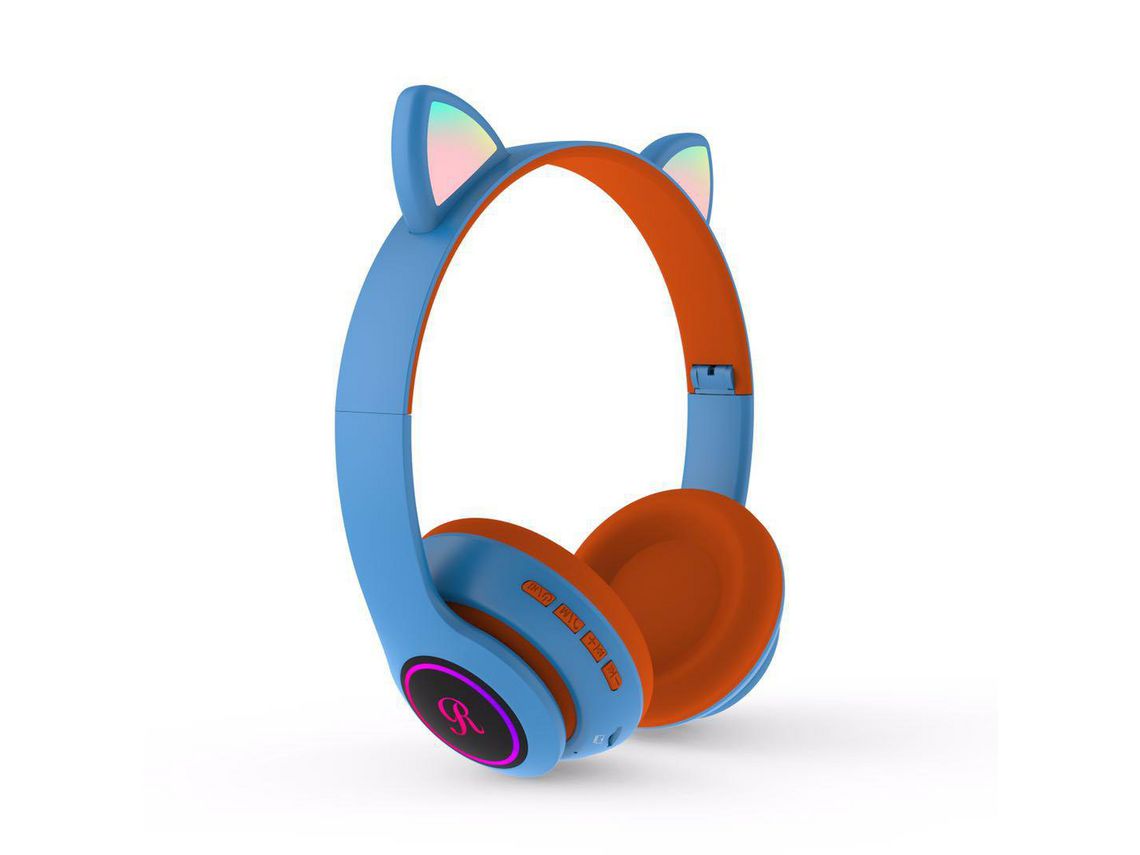 Auriculares Bluetooth NANA CT66(Over Ear - laranja azul)