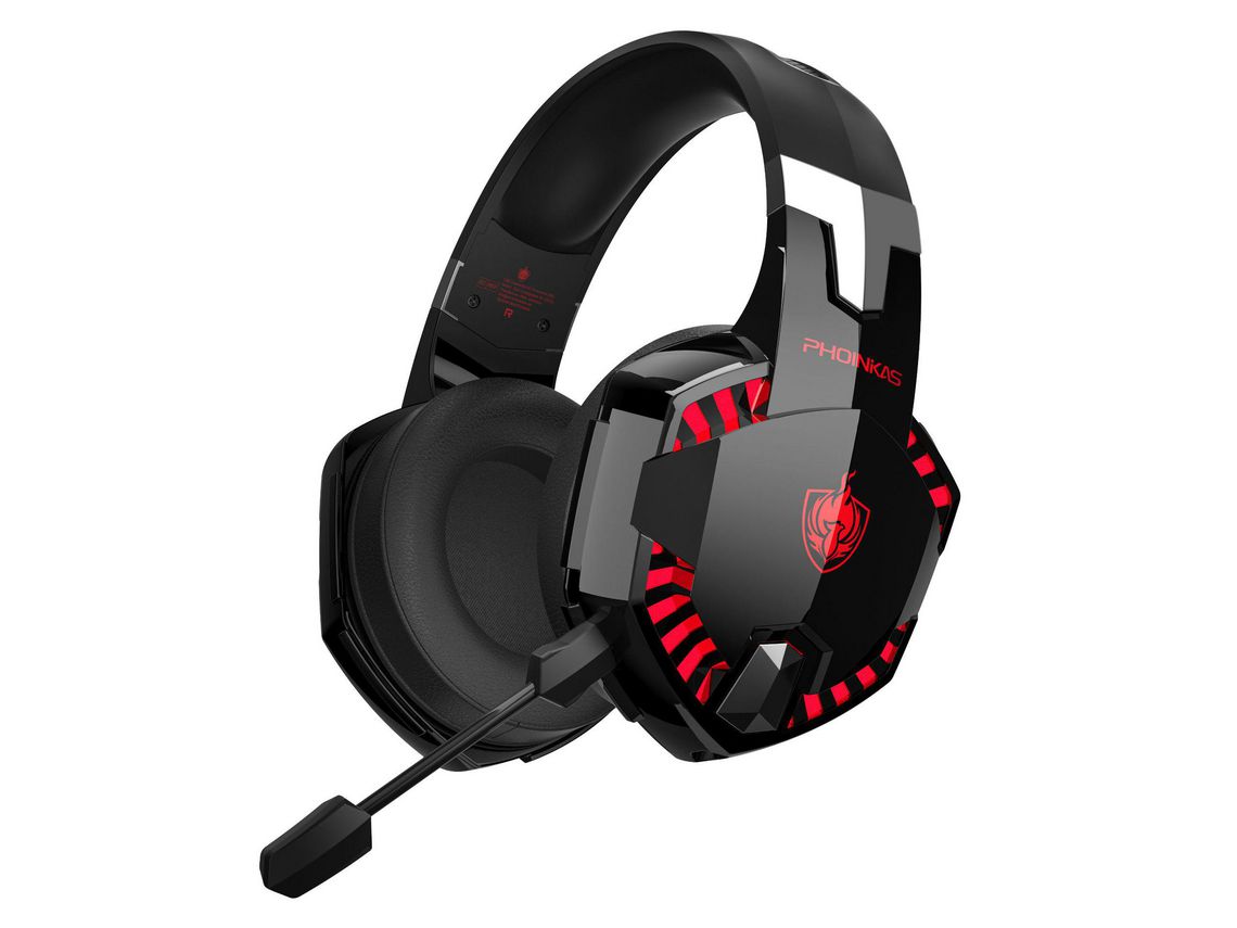 Auscultadores Bluetooth JLTRUM G2000PRO (Over Ear - Microfone - Vemelho)
