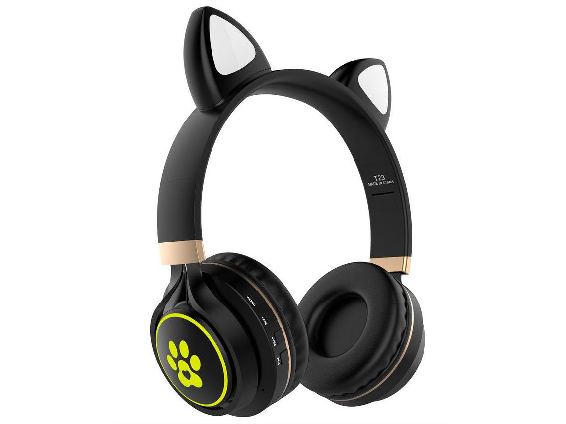 Auscultadores Over Ear JL-EIGHT Bluetooth Preto