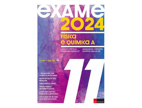 Livro Exame 2024 - Física e Química a 11 º Ano de Carlos Portela, José Rogério Nogueira, Margarida Ferreira, Fernando Braguez Da Costa ( Português )