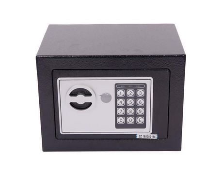 Cofre Eletrônico Digital EKASN de Aço Seguro com 2 Chaves e Teclado
