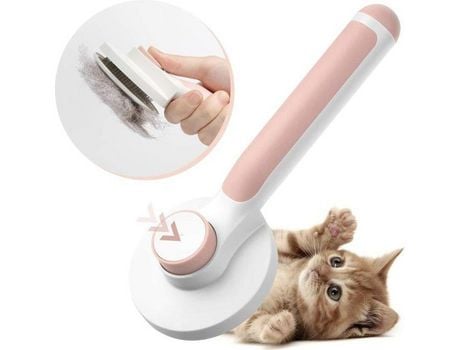 Escova para Cães e Gatos Escova Autolimpante para Pelos Mortos para Cães e Gatos Pelos Longos e Curtos LEYTN