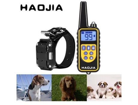 Coleira Elétrica para Treinamento de Cão com Controle Remoto À Prova D'Água 800M HAO JIA