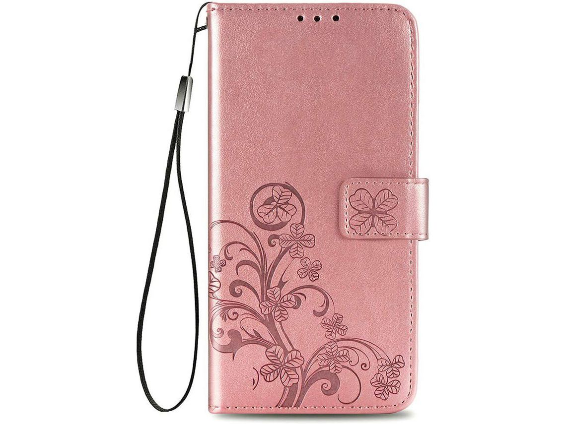 Capa para Samsung HONGWE. com Porta-Cartões Premium Castanho