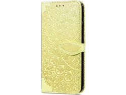 Capa Fólio para Samsung Galaxy M31 HONGWE. Pele Magnética Castanho