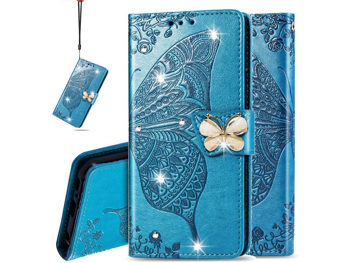 Capa para Honor, Huawei Honor 3 Pro HONGWE. Magnética com Porta-Cartões Castanho