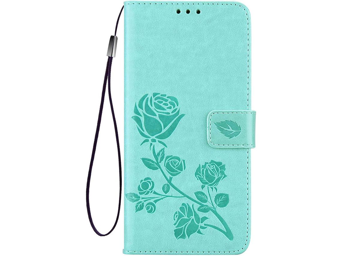 Capa para Samsung HONGWE. Pele Sintética Anti-Choque Premium Castanho