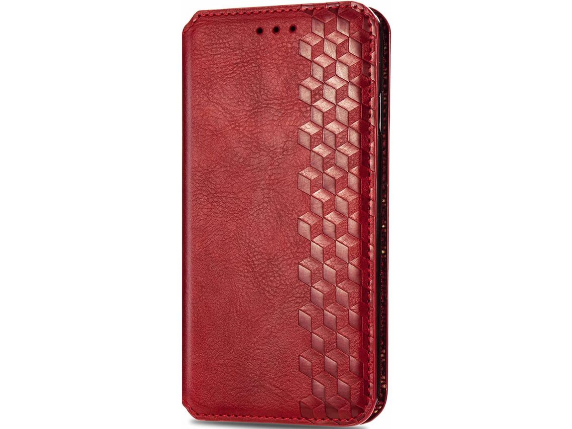 Capa Fólio para Samsung Galaxy A20 HONGWE. Pele Sintética Magnética Castanho