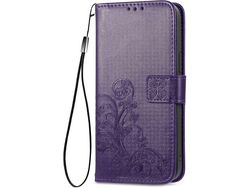 Capa Fólio para Xiaomi Poco M5S HONGWE. Magnética com Porta-Cartões Castanho