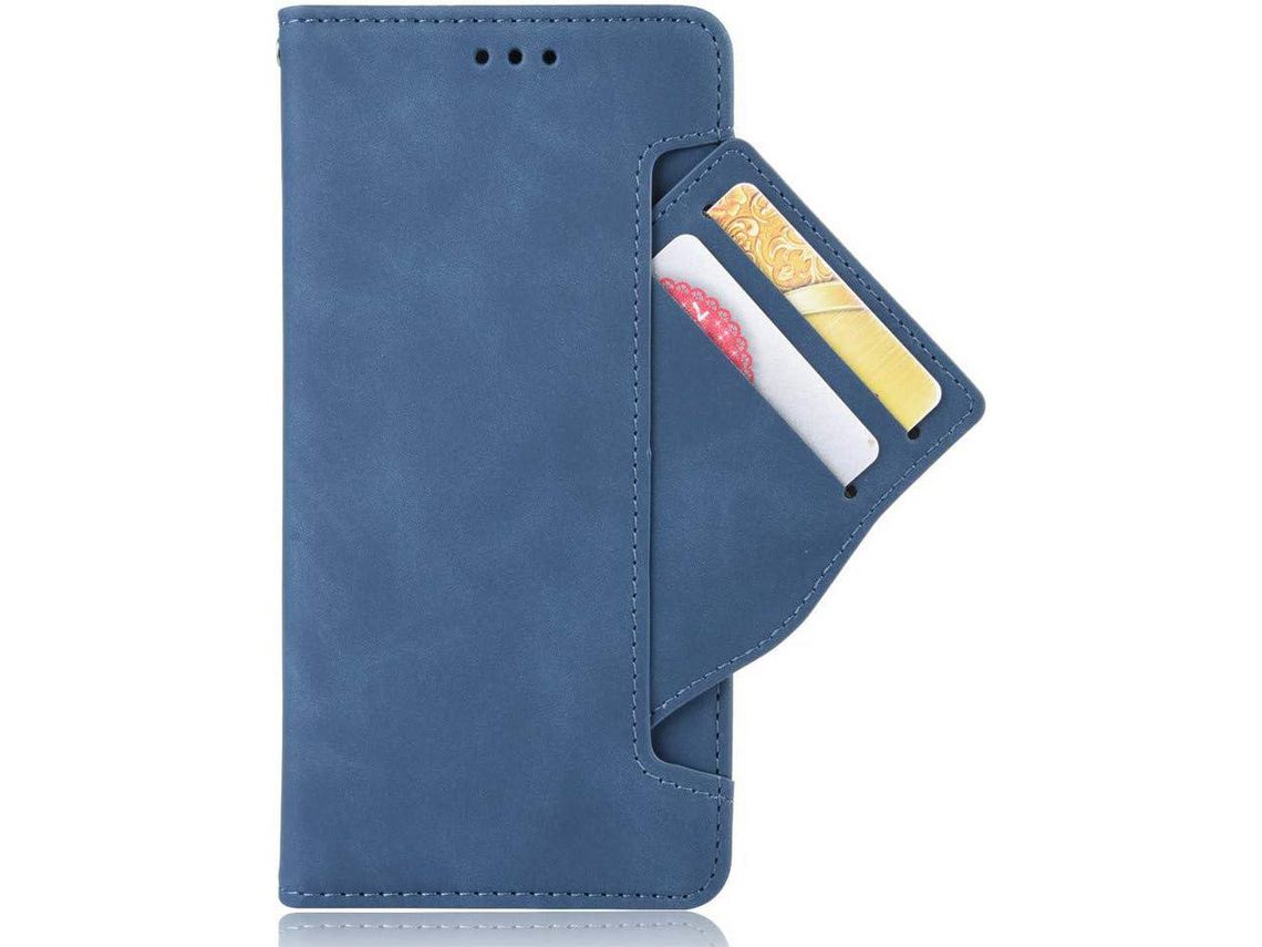 Capa Fólio para Huawei Nova HONGWE. Anti-Choque Magnética com Porta-Cartões Castanho
