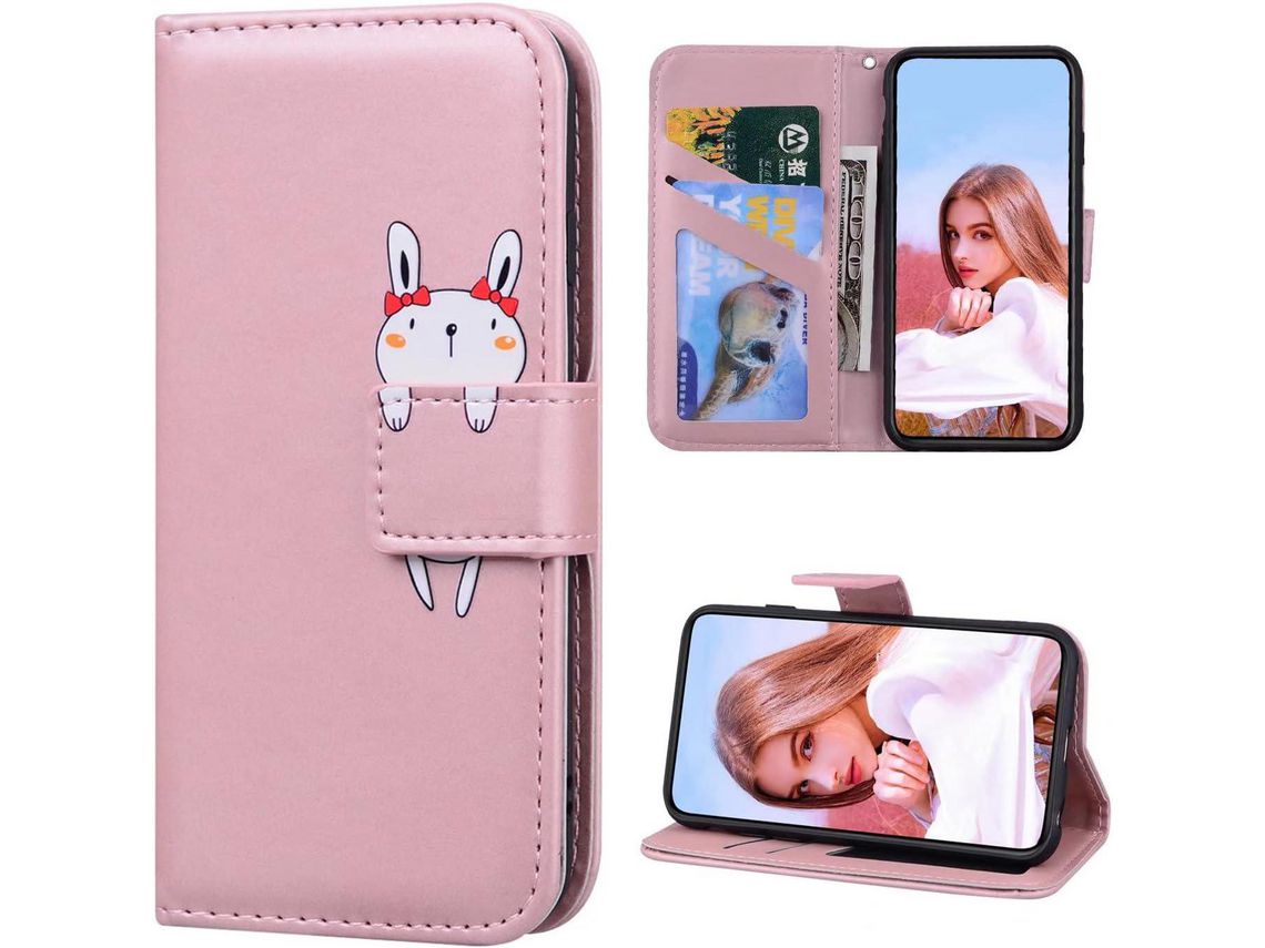 Capa Fólio para iPhone 13 Mini HONGWE. Castanho