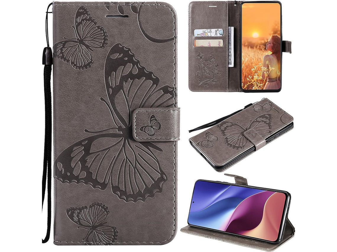 Capa Fólio para Samsung Galaxy Note HONGWE. Pele Castanho
