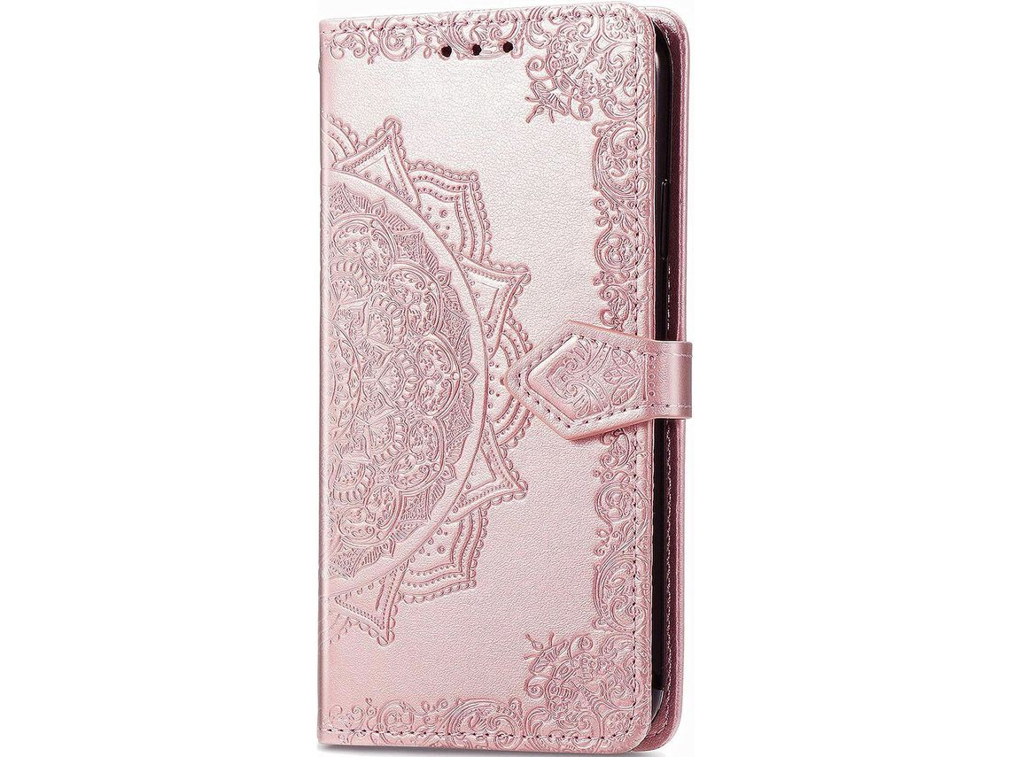 Capa para Samsung Galaxy A91 HONGWE. Cobre Magnética Castanho