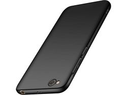 Capa para Xiaomi Redmi Go, Redmi Go Ultra HONGWE. Acrílico Rígida Preto