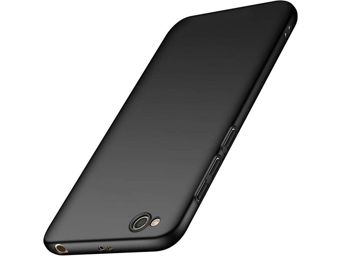 Capa para Xiaomi Redmi Go, Redmi Go Ultra HONGWE. Acrílico Rígida Preto