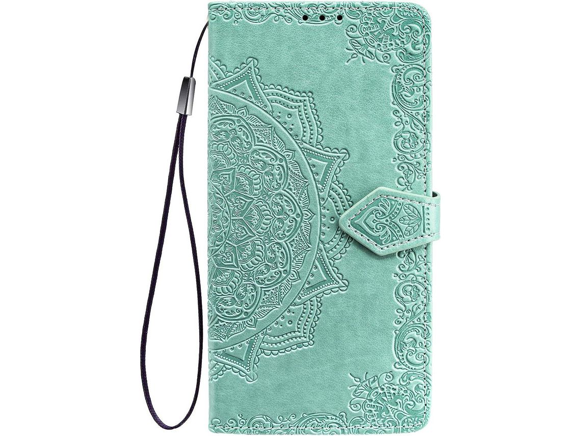 Capa para Realme C55 HONGWE. com Porta-Cartões Premium Verde