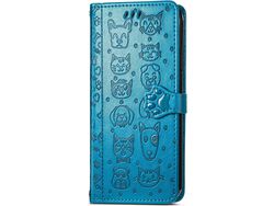 Capa Fólio para Samsung Galaxy A91 HONGWE. Pele Magnética Castanho