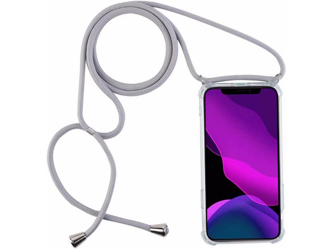 Capa com Cordão para iPhone 14 Pro Max HONGWE. Cinzento