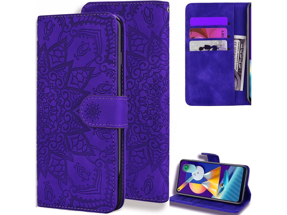 Capa para Samsung HONGWE. Magnética com Porta-Cartões Multicor