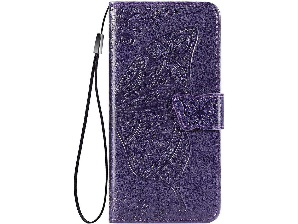 Capa Fólio para iPhone 13 Pro HONGWE. Magnética com Porta-Cartões Vintage Castanho