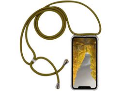 Capa com Cordão para iPhone 6 Plus/6 s HONGWE. Silicone Transparente