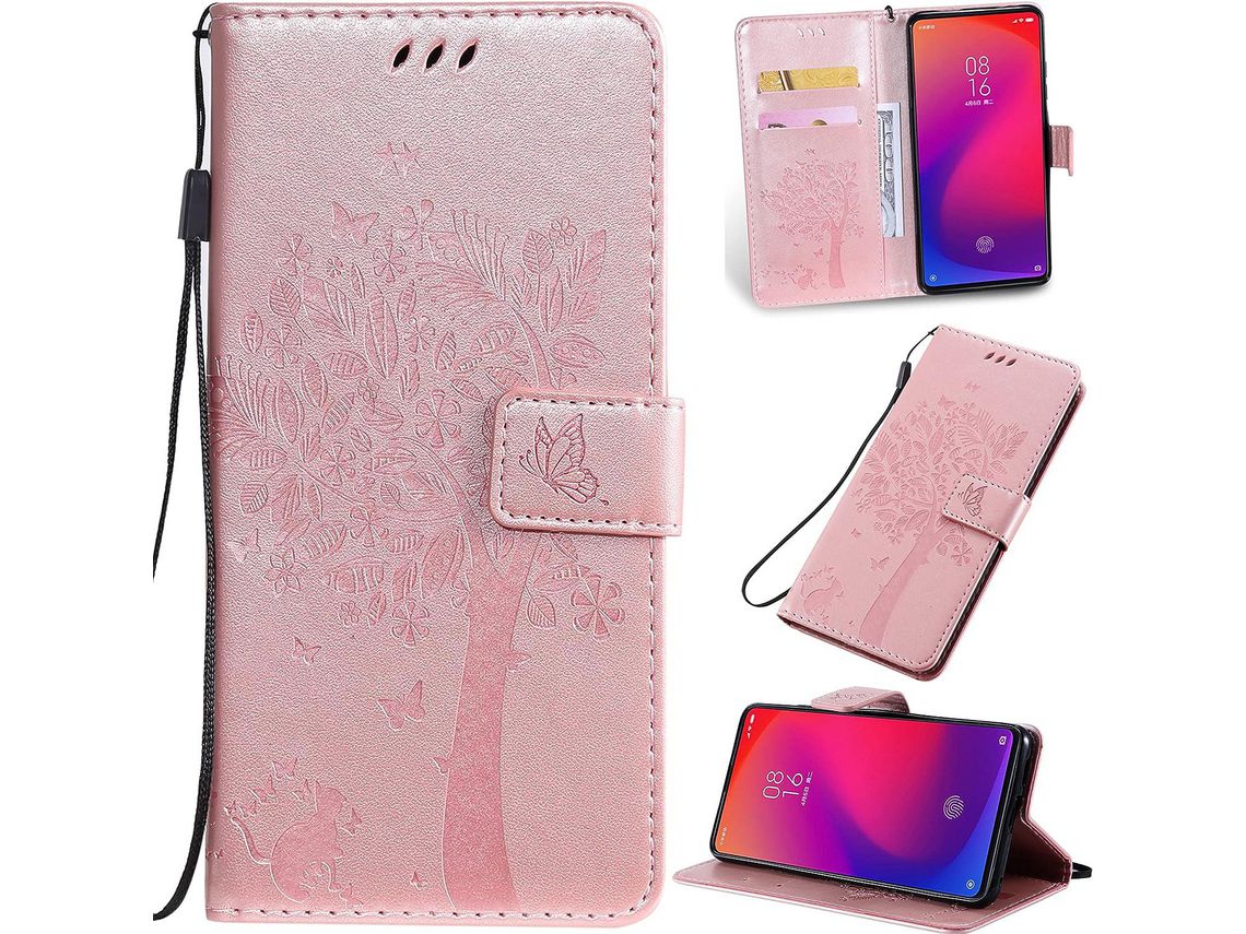 Capa para Xiaomi Poco Pro 6 67, Poco F2 Pro HONGWE. Pele Sintética Castanho