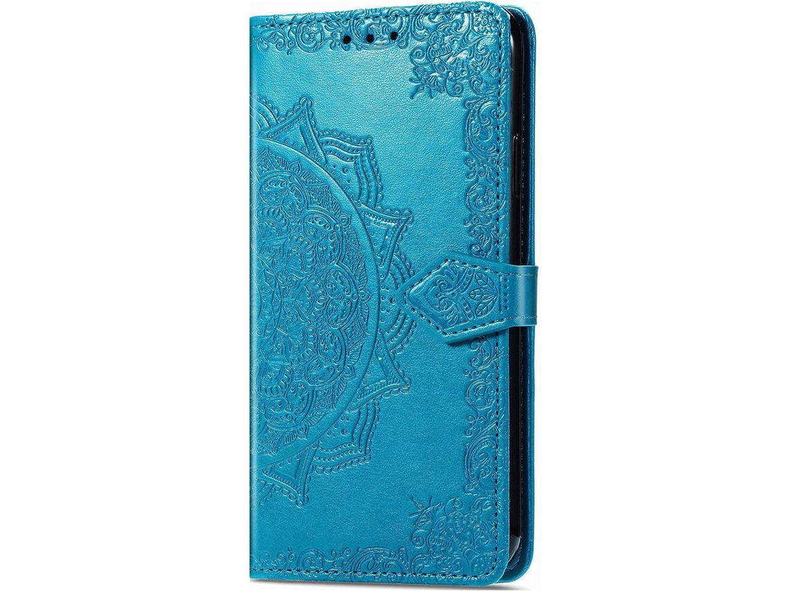 Capa Fólio para Samsung HONGWE. Pele Magnética Castanho