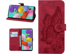 Capa para Samsung Galaxy A20 HONGWE. Pele Magnética Castanho