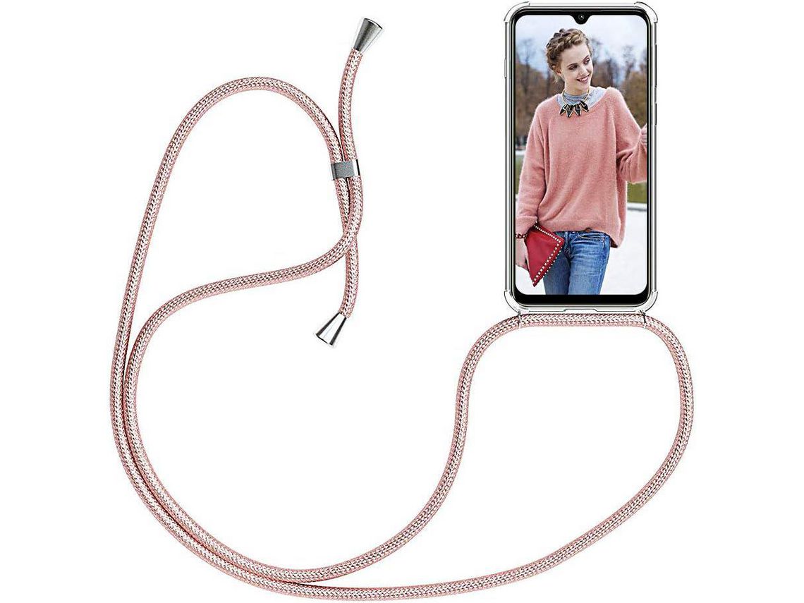 Capa com Cordão para iPhone 13 Mini HONGWE. Premium Transparente