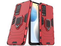 Capa para Vivo Y33T HONGWE. Anti-Choque Vermelho
