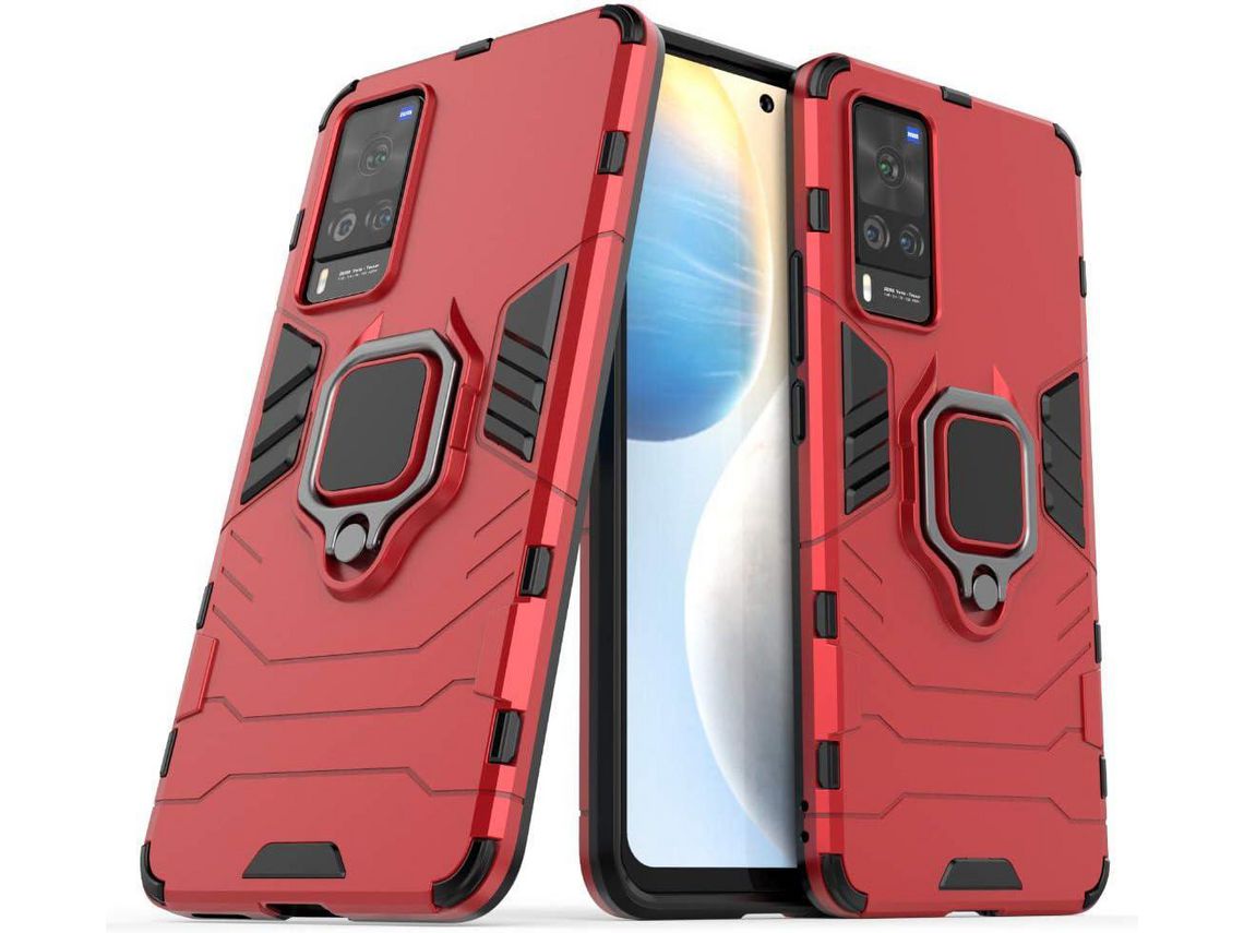 Capa para Vivo Y33T HONGWE. Anti-Choque Vermelho
