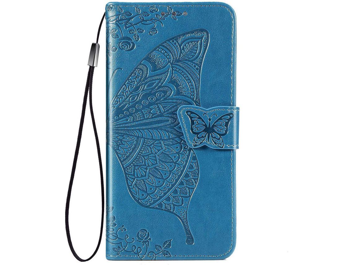 Capa Fólio para Huawei Nova HONGWE. Magnética com Porta-Cartões Castanho
