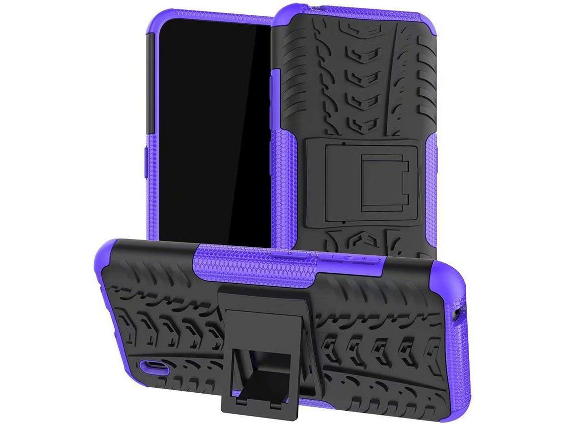 Capa para Xiaomi Poco M2 HONGWE. Anti-Choque Castanho