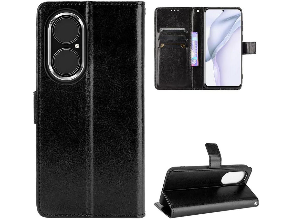Capa para Huawei P50 4 HONGWE. Pele Castanho