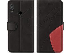 Capa Fólio para Honor, Huawei Honor Pro, Honor 8X HONGWE. Anti-Choque com Porta-Cartões Castanho